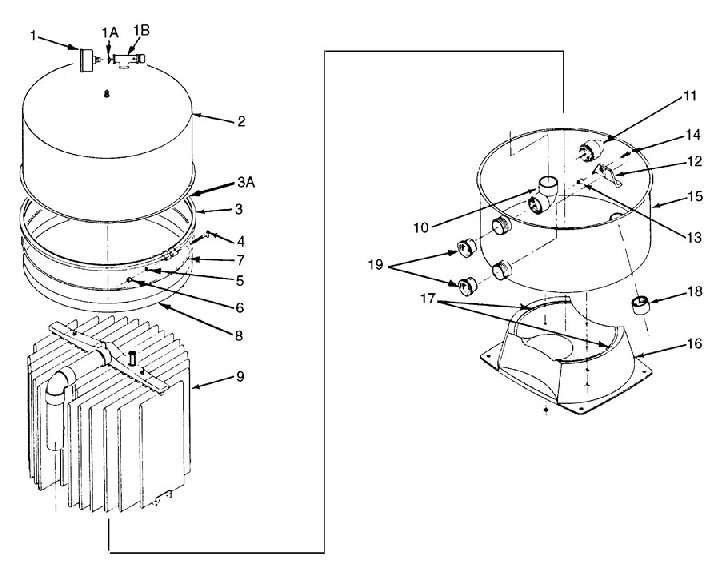 Swimming Pool Filter StaRite Swimquip DES Vertical DE Filter DES2501